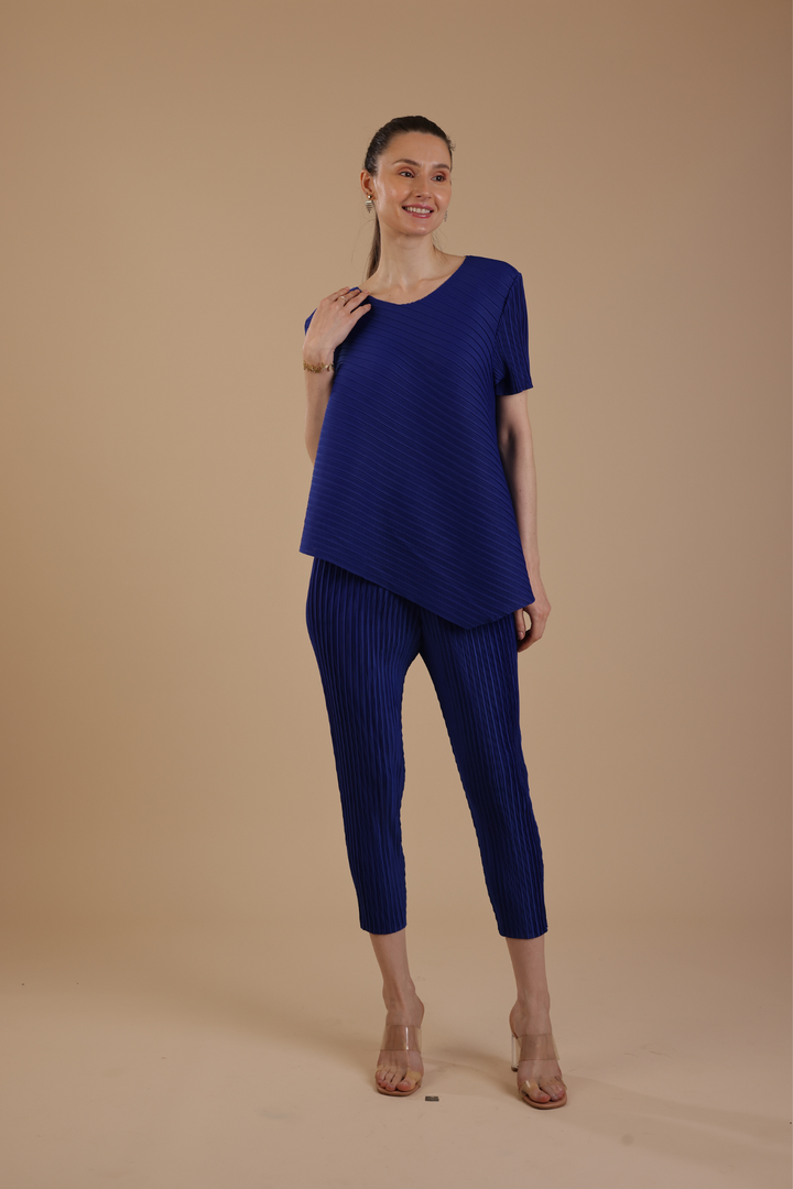 Hector Pleated Coord set (Royal Blue)