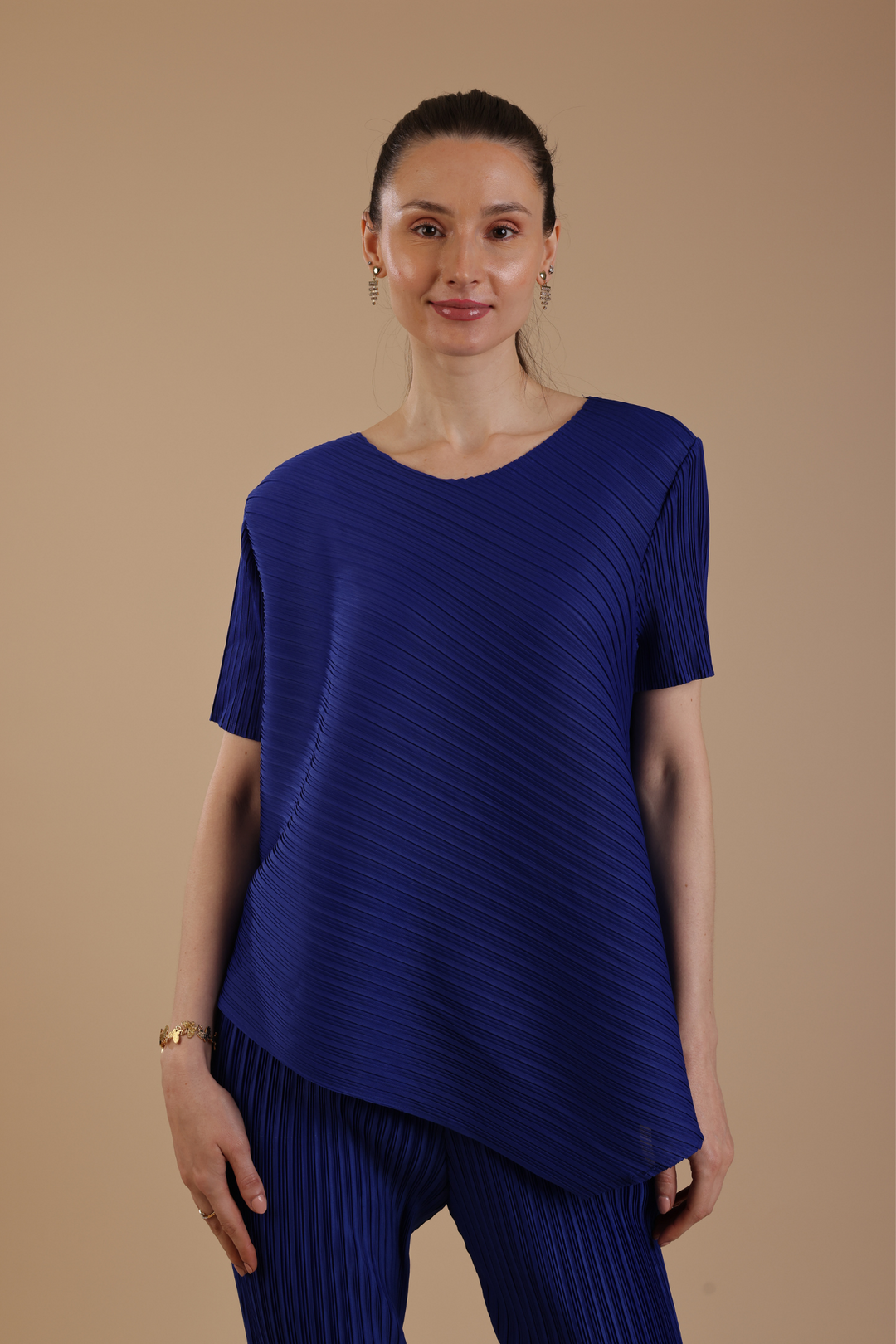 Hector Pleated Coord set (Royal Blue)