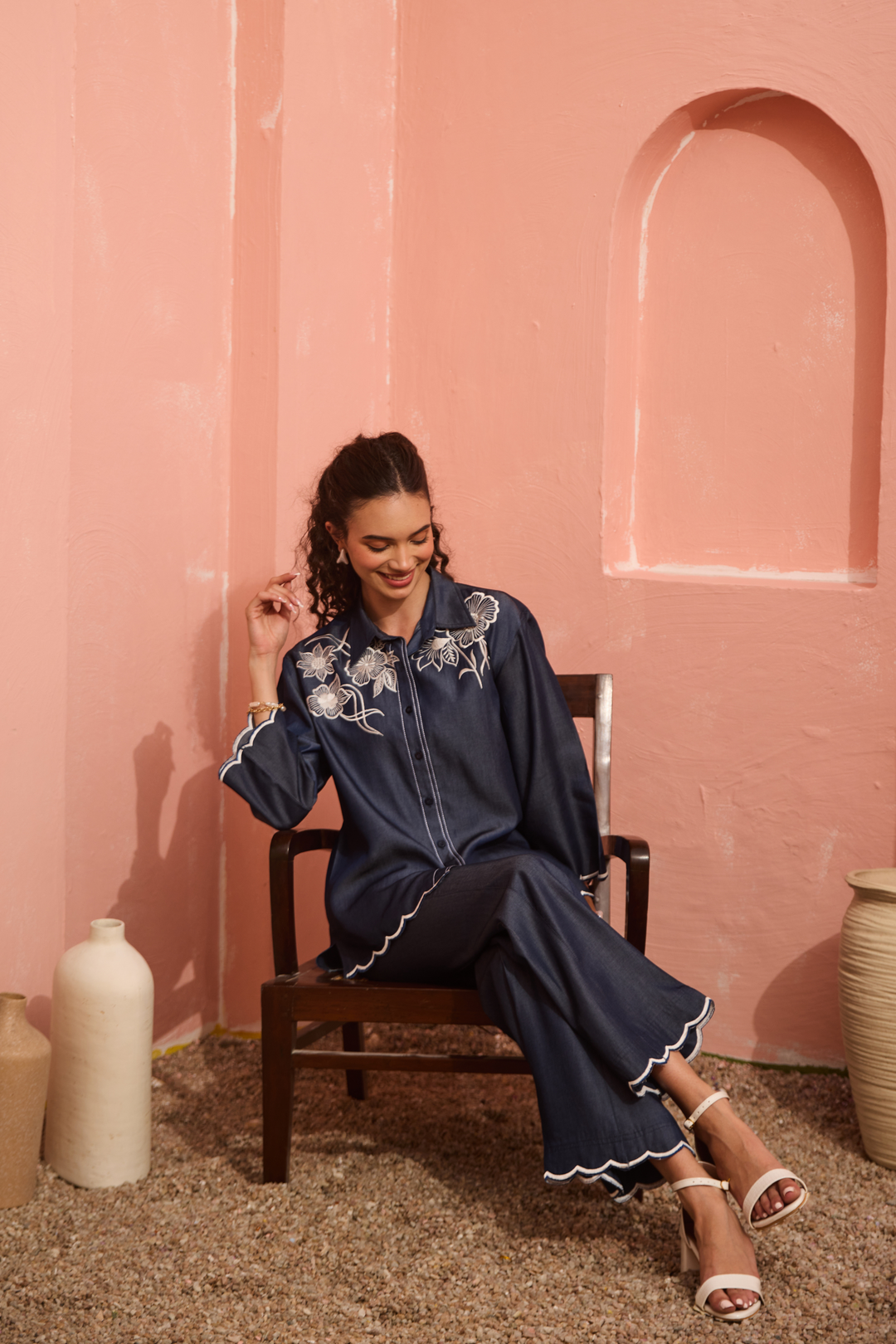 Bloom Denim Coord Set