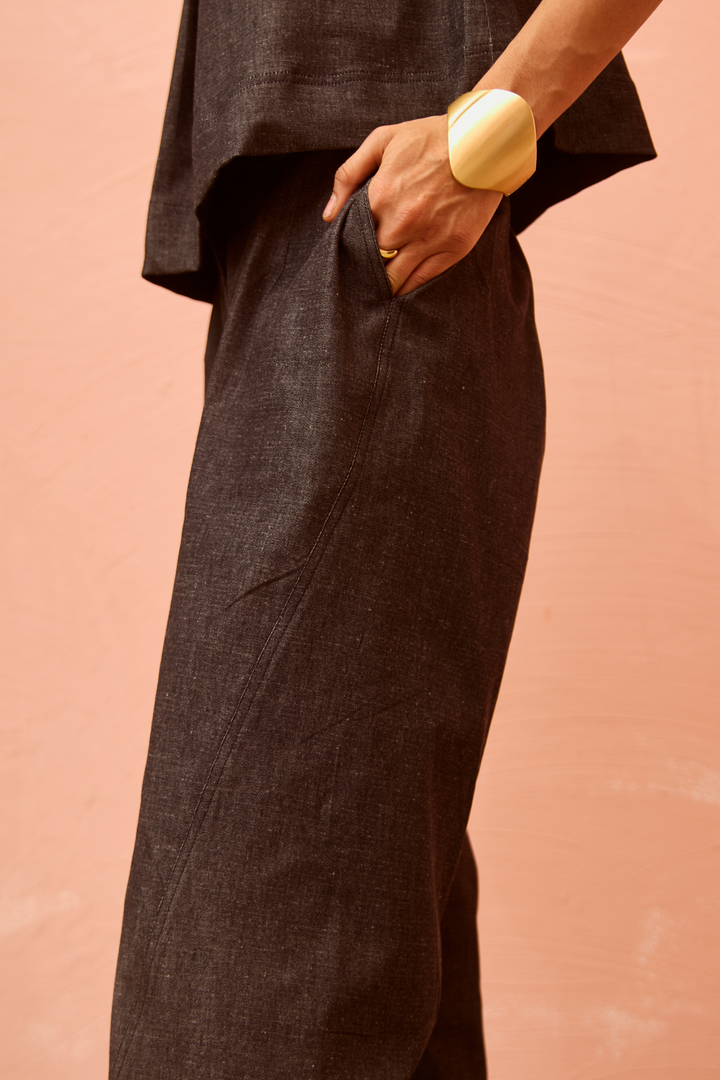 Nomad Denim Coord Set (Black)