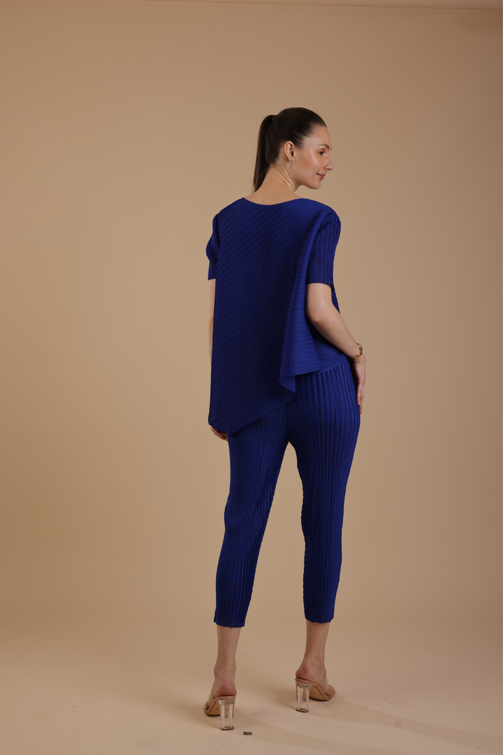 Hector Pleated Coord set (Royal Blue)