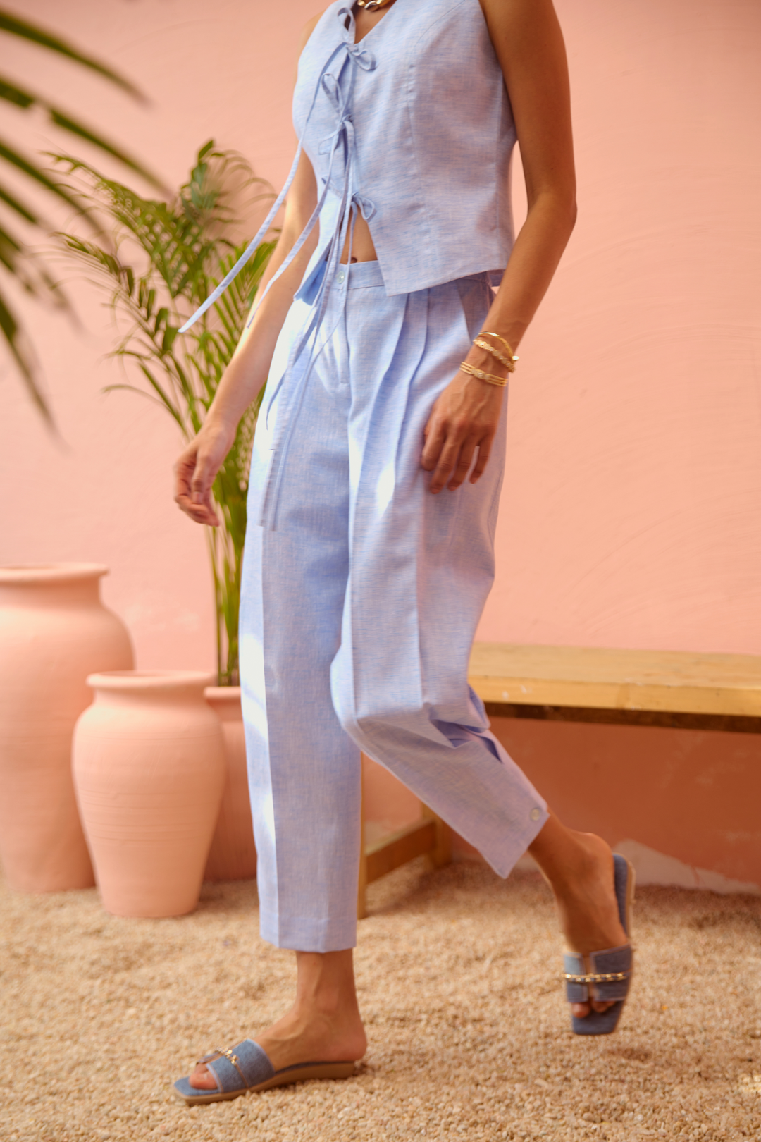 Camilia Coord Set (Sky Blue)