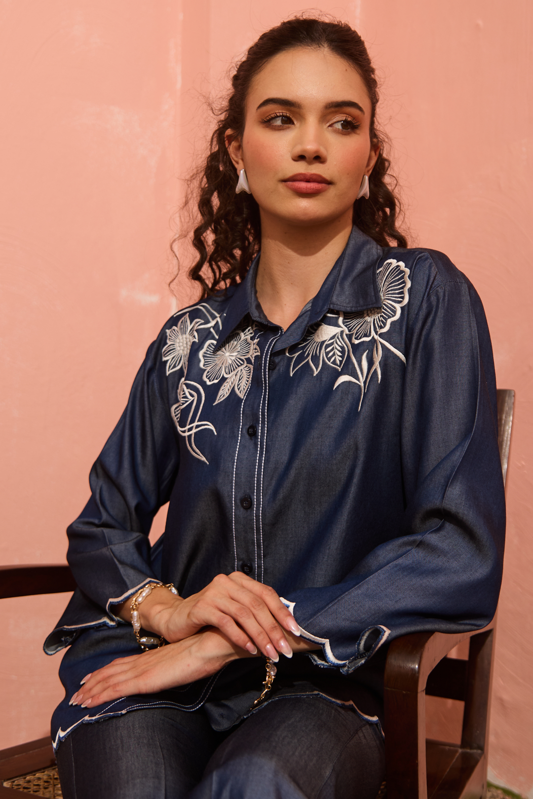 Bloom Denim Coord Set