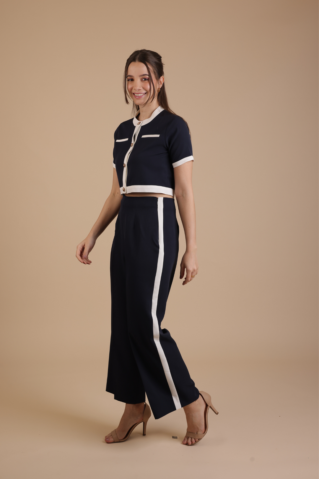 Bordeaux Coord Set (Navy Blue)