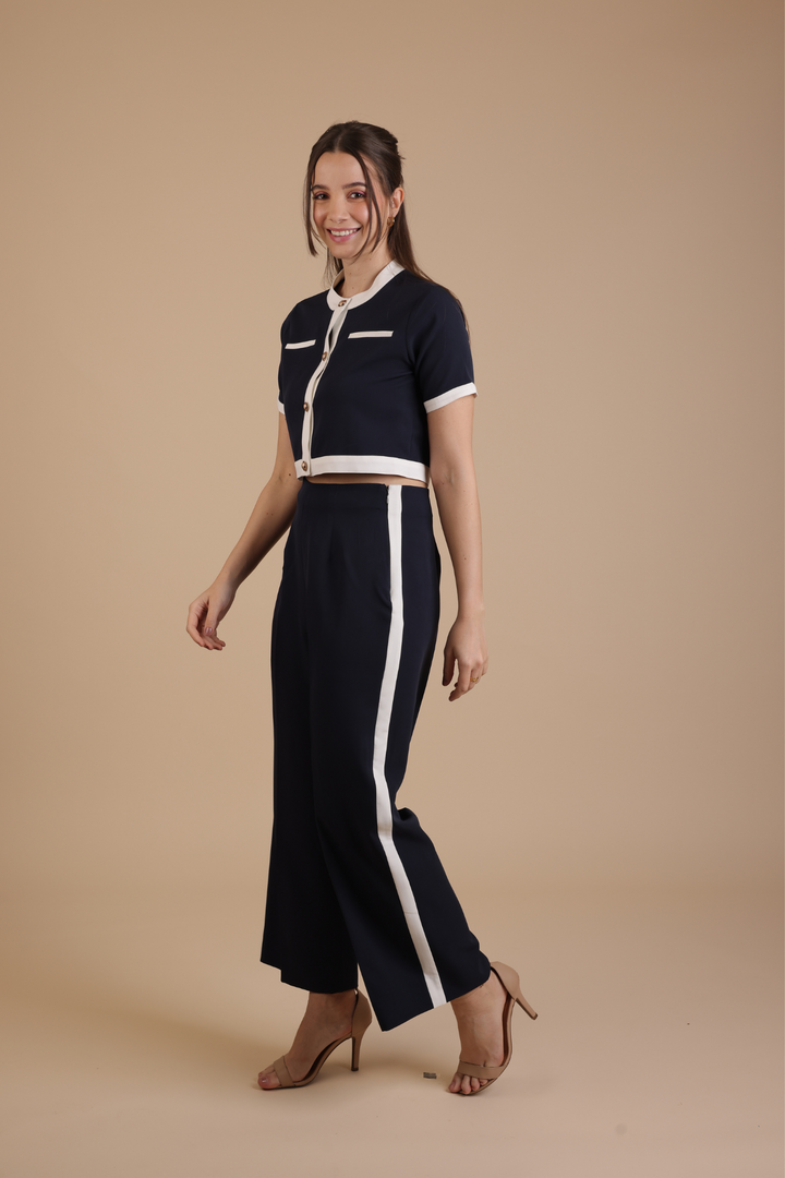 Bordeaux Coord Set (Navy Blue)