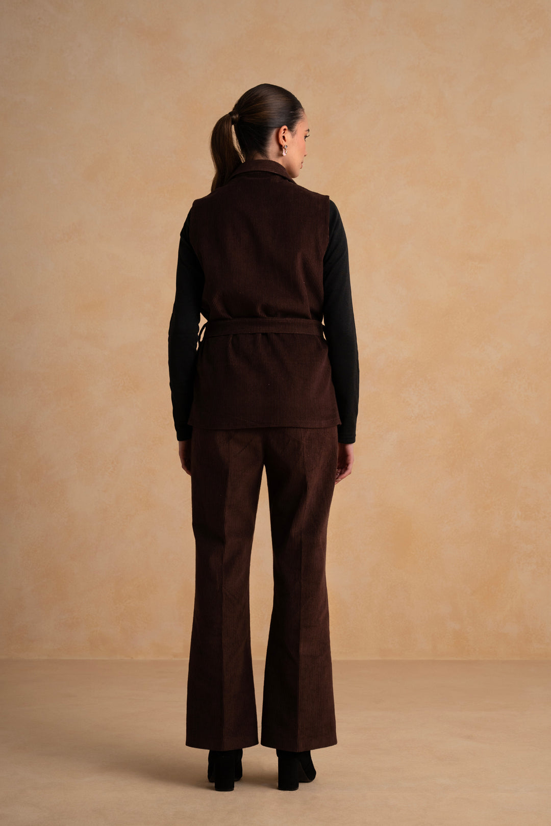 Cordelia Corduroy Co-ord Set (Red Brown)