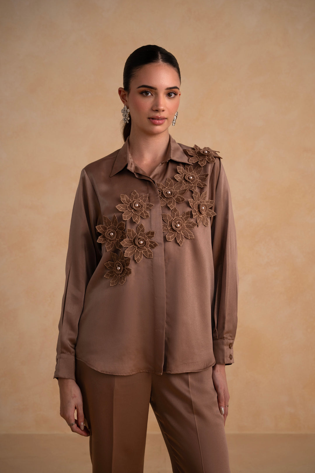 Lunara Co-ord Set (Chocolate Brown)