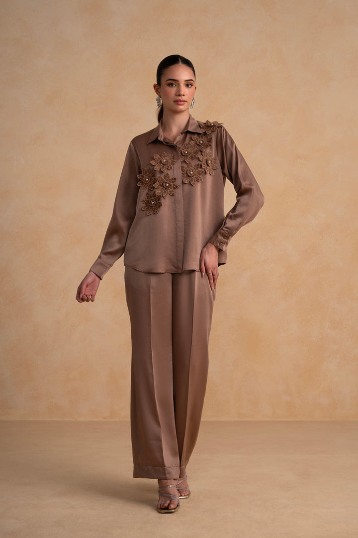 Lunara Co-ord Set (Chocolate Brown)