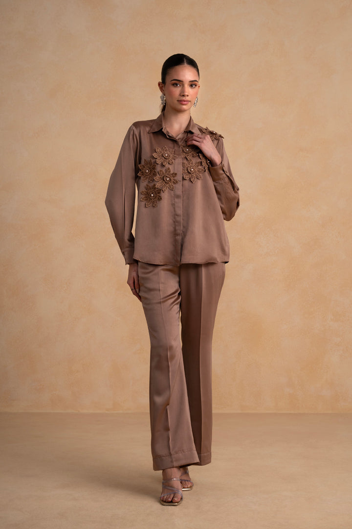 Lunara Co-ord Set (Chocolate Brown)