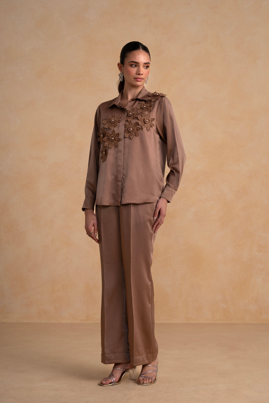 Lunara Co-ord Set (Chocolate Brown)