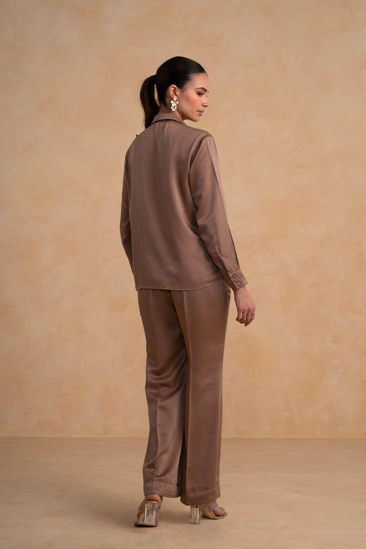 Lunara Co-ord Set (Chocolate Brown)