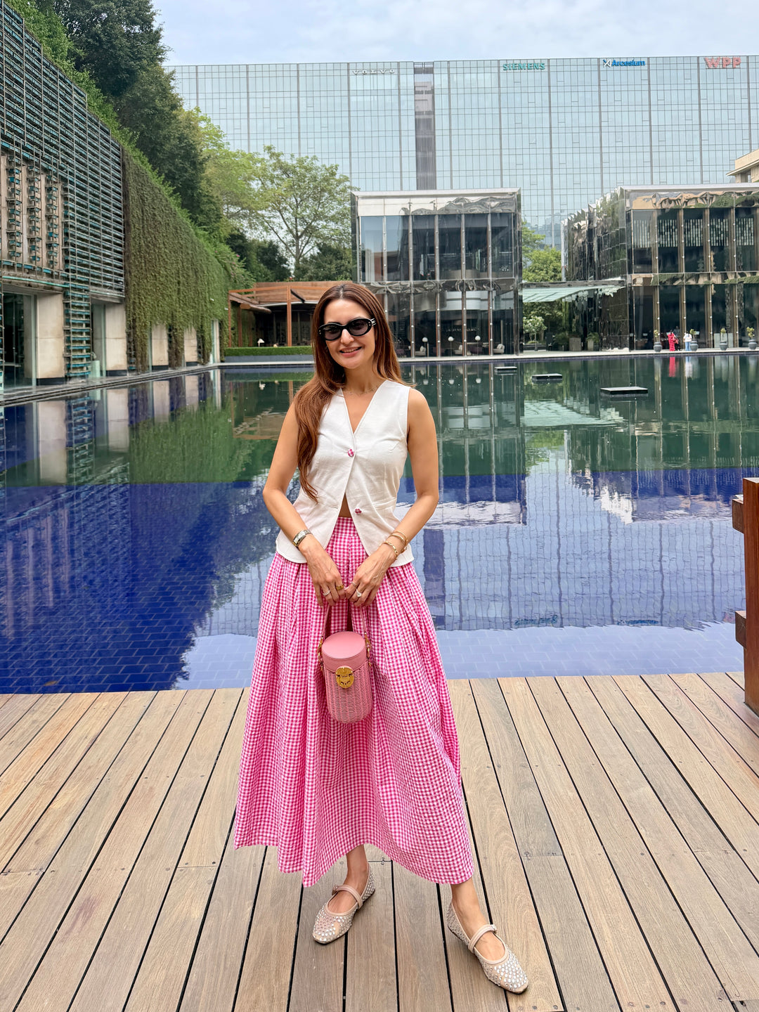 Firenze Gingham Co-ord Set (As Seen On Dipti Dhillon)