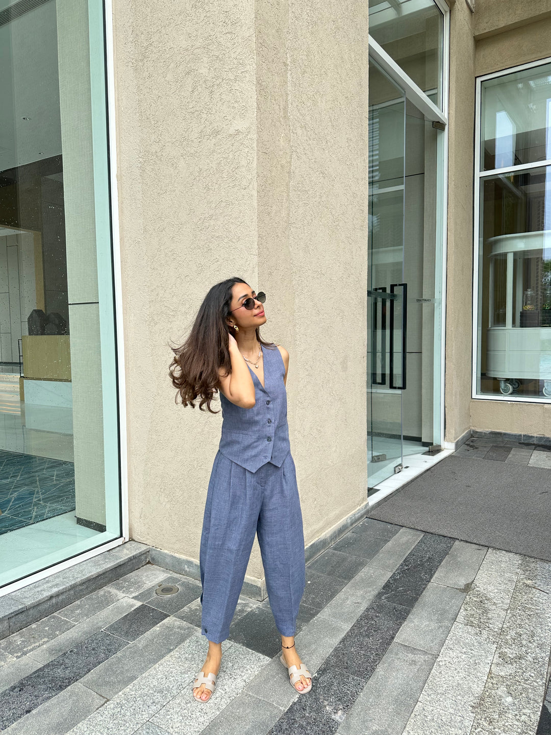 Camille Coord Set - Arctic Blue (As Seen On Smridhi Sibal)