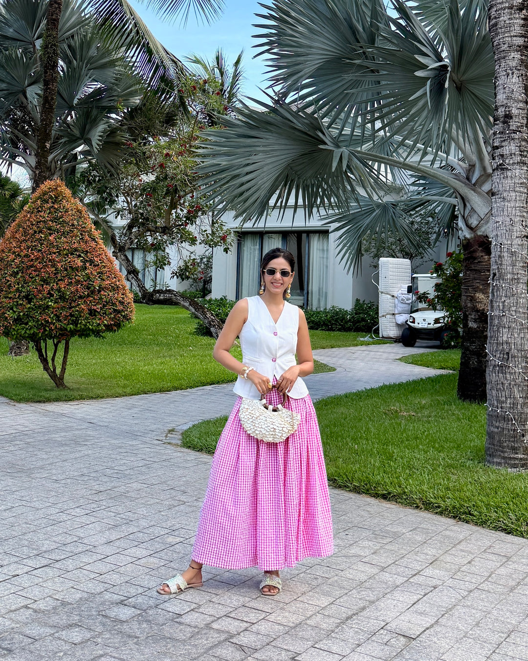 Firenze Gingham Co-ord Set (As Seen On Sneha Adwani)