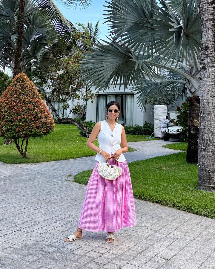 Firenze Gingham Co-ord Set (As Seen On Sneha Adwani)