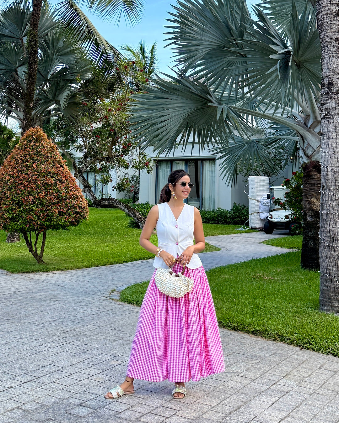Firenze Gingham Co-ord Set (As Seen On Sneha Adwani)