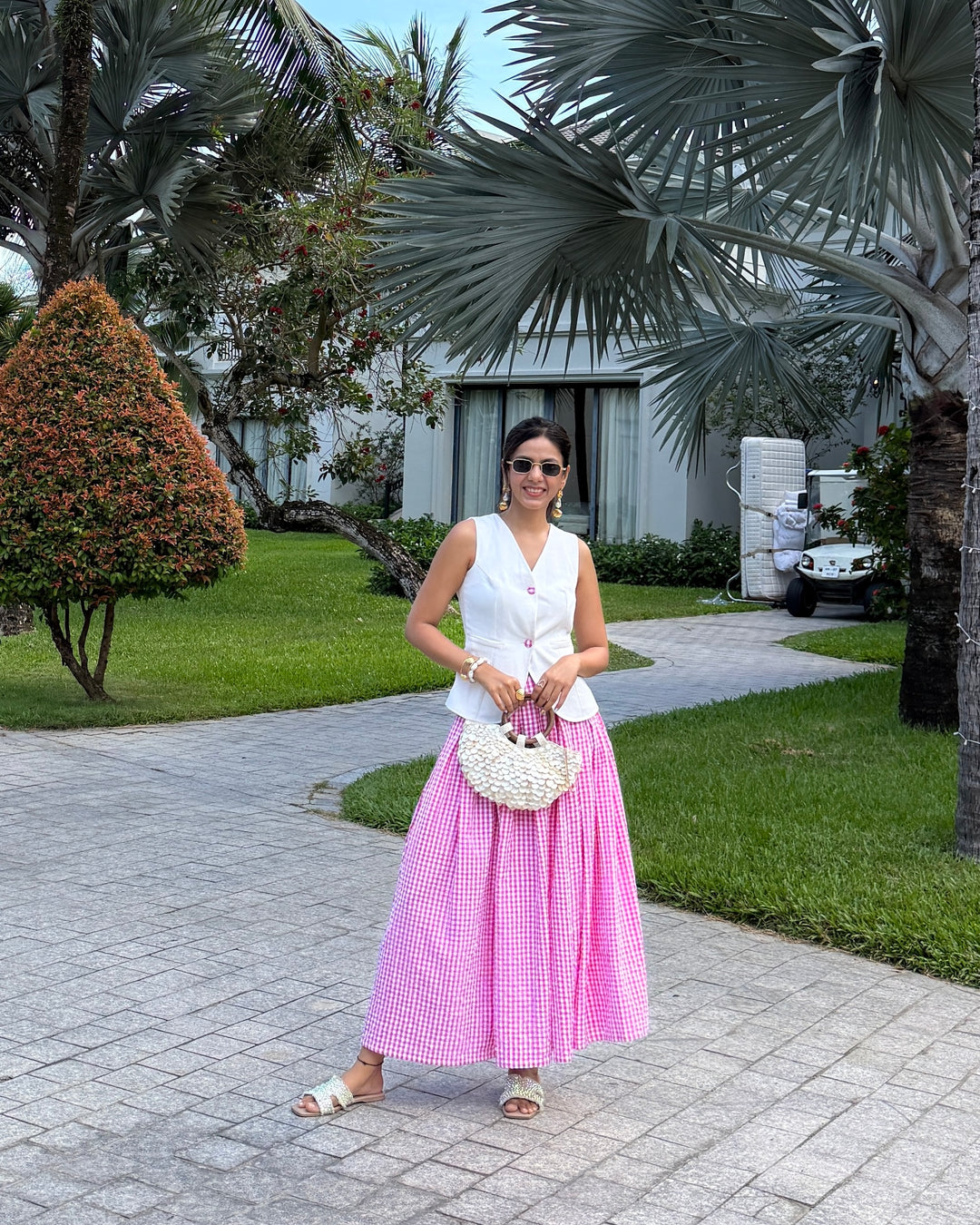 Firenze Gingham Co-ord Set (As Seen On Sneha Adwani)