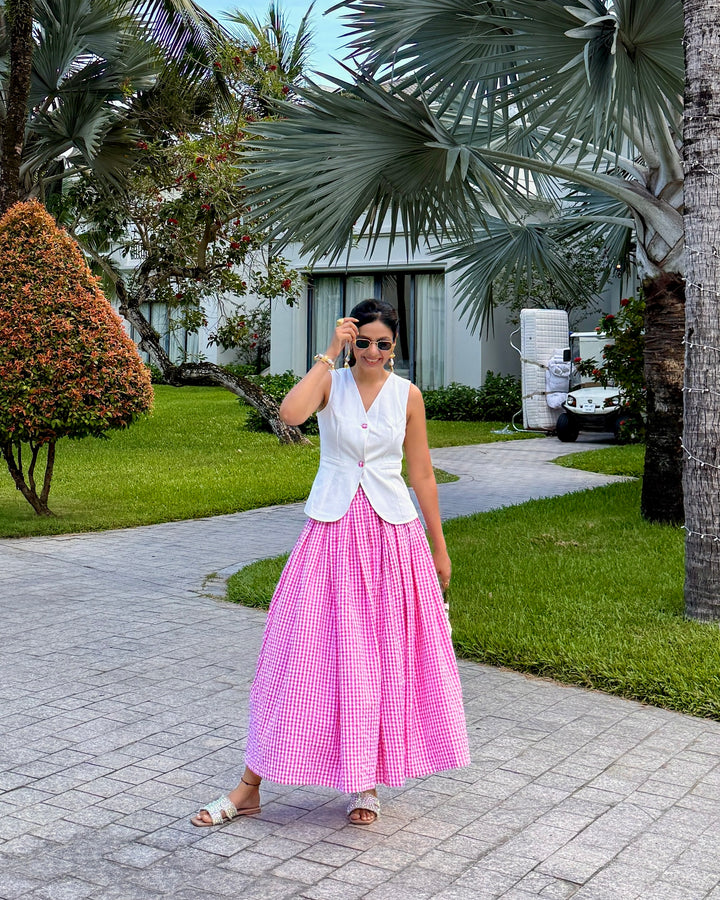 Firenze Gingham Co-ord Set (As Seen On Sneha Adwani)