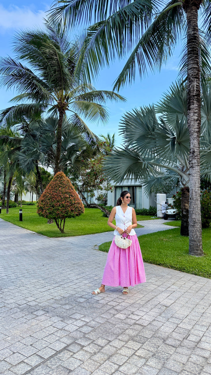 Firenze Gingham Co-ord Set (As Seen On Sneha Adwani)