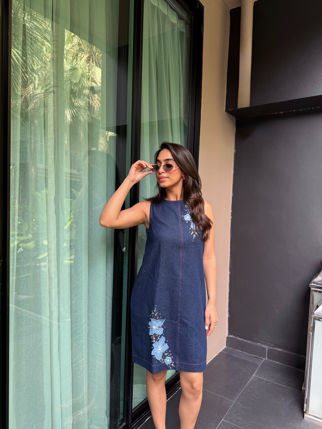 Fiora Denim Dress (As Seen on Charmie Sethi)