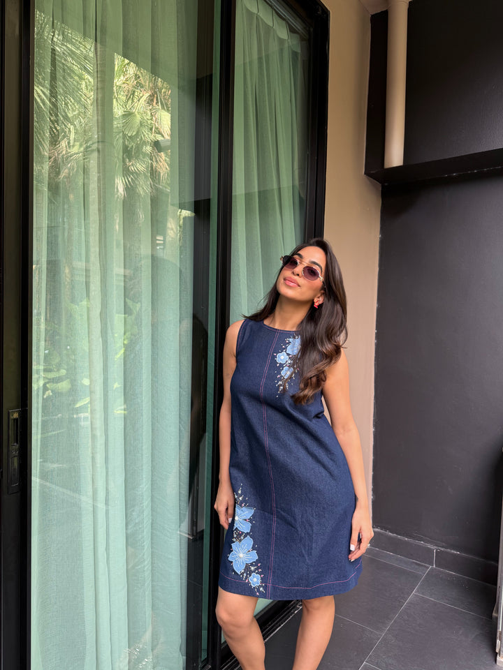 Fiora Denim Dress (As Seen on Charmie Sethi)