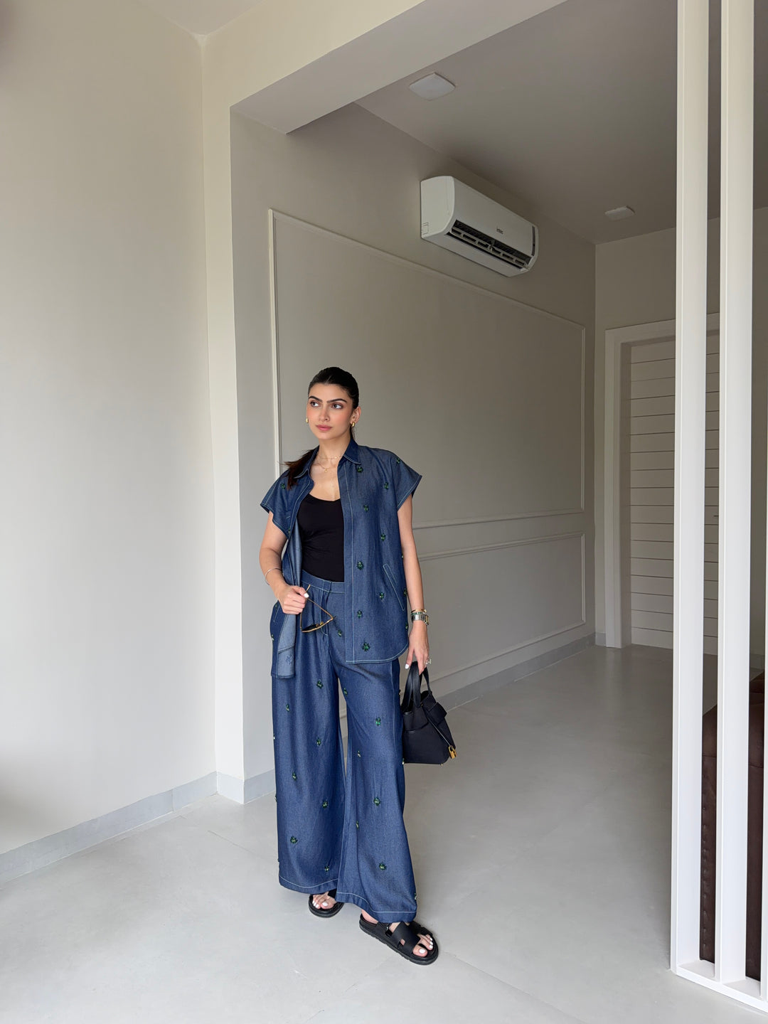 Aveline Denim Co-ord Set (As Seen on Seher Kochhar)