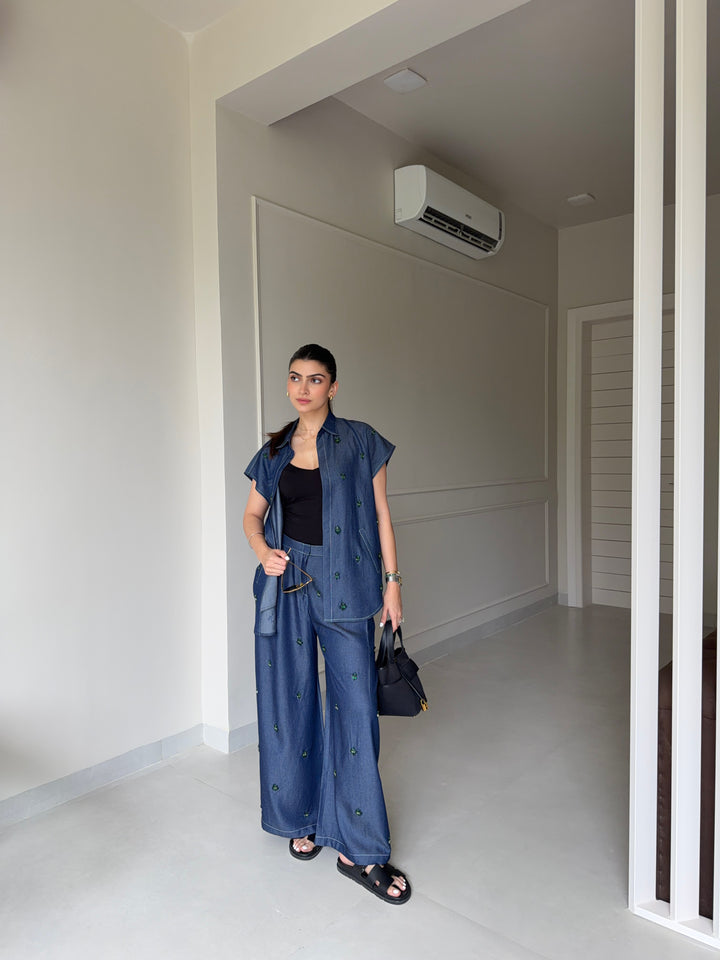 Aveline Denim Co-ord Set (As Seen on Seher Kochhar)