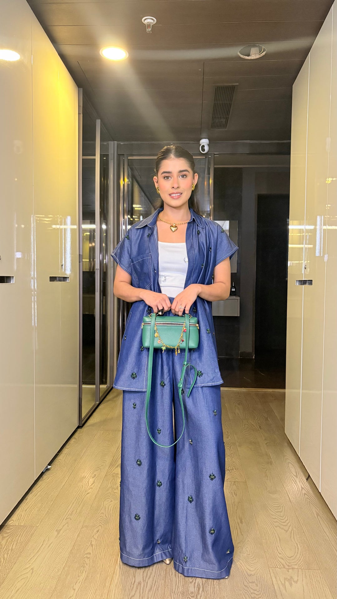 Aveline Denim Co-ord Set (As Seen on Rhea Kalra)