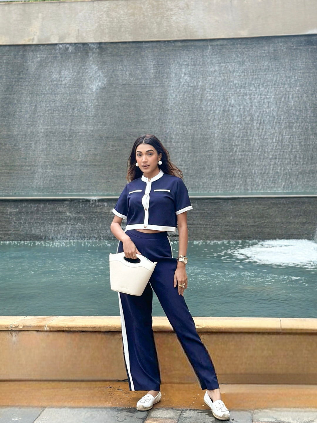 Bordeaux Coord Set - Navy Blue (As Seen On Cipia Artul)