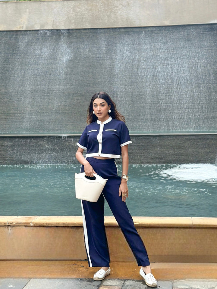 Bordeaux Coord Set - Navy Blue (As Seen On Cipia Artul)