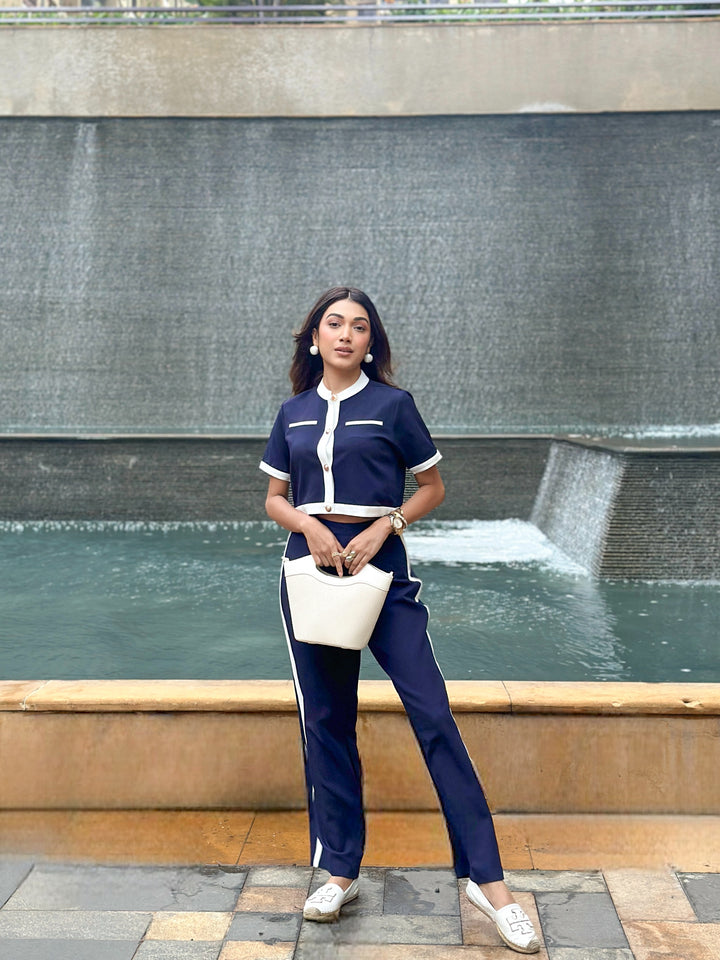 Bordeaux Coord Set - Navy Blue (As Seen On Cipia Artul)