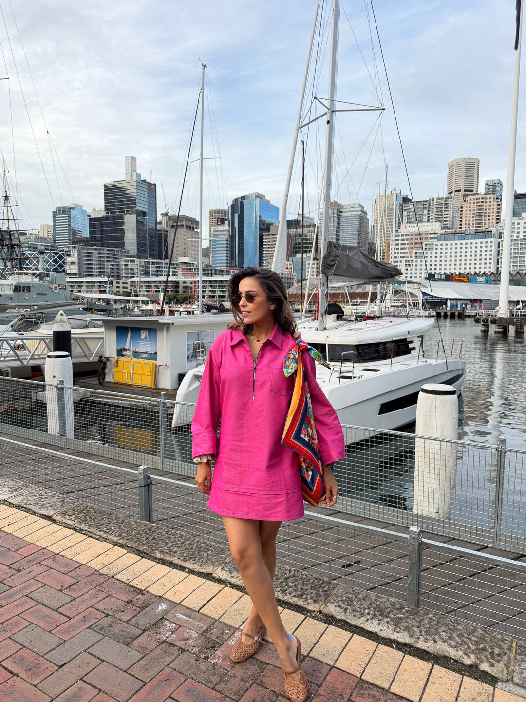 Jerry Denim Dress (As Seen on Ayesha Mehta)