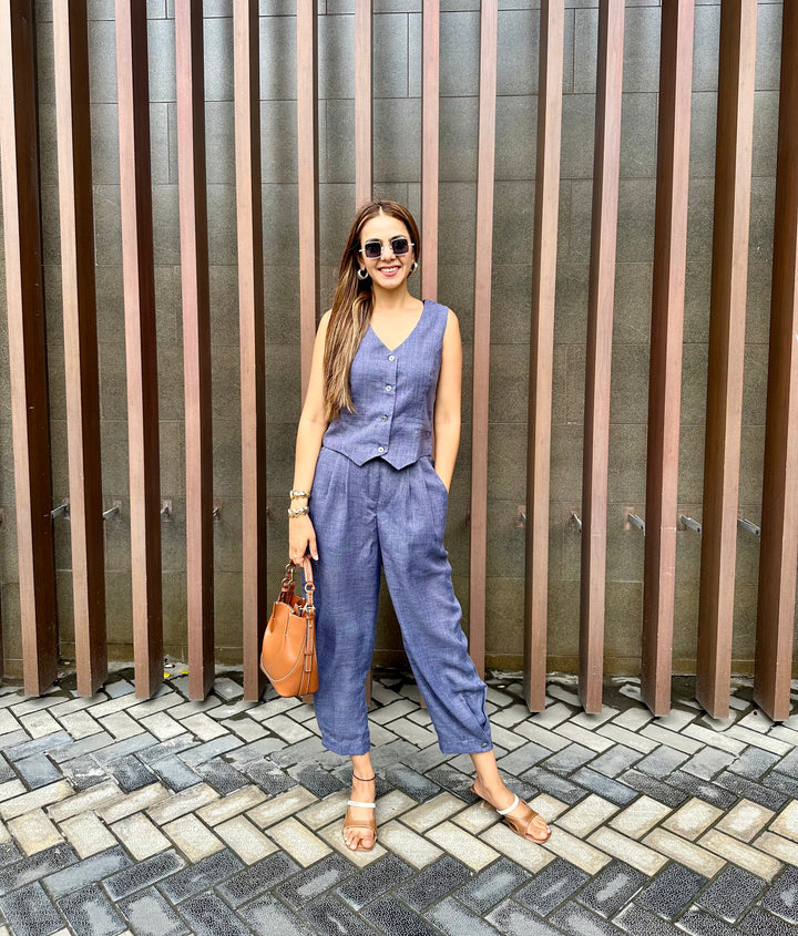 Camille Coord Set - Arctic Blue (As Seen On Sneha Adwani)