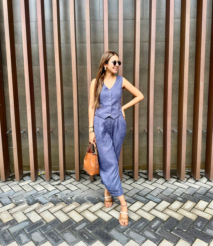 Camille Coord Set - Arctic Blue (As Seen On Sneha Adwani)