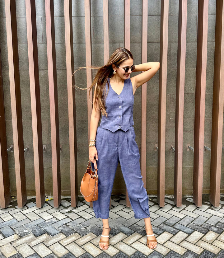 Camille Coord Set - Arctic Blue (As Seen On Sneha Adwani)