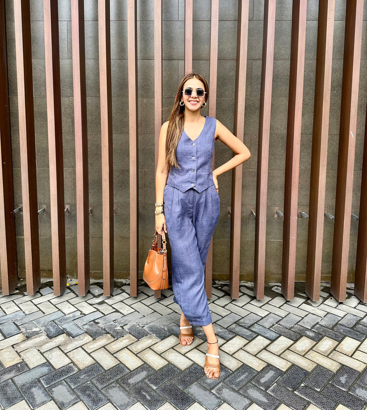 Camille Coord Set - Arctic Blue (As Seen On Sneha Adwani)