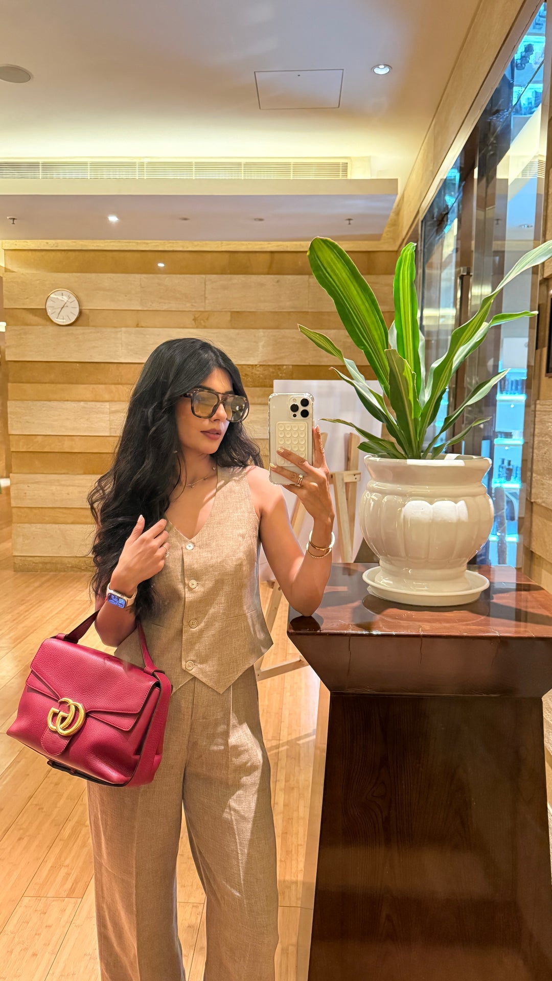 Camille Coord Set with Straight Pants - Sand (As Seen On Radhica Diwan)