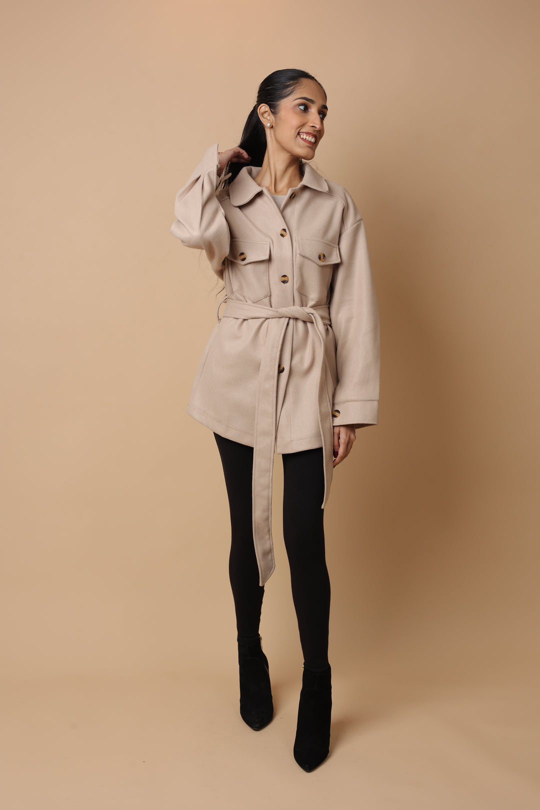 Luxevo Coat (Dark Brown)