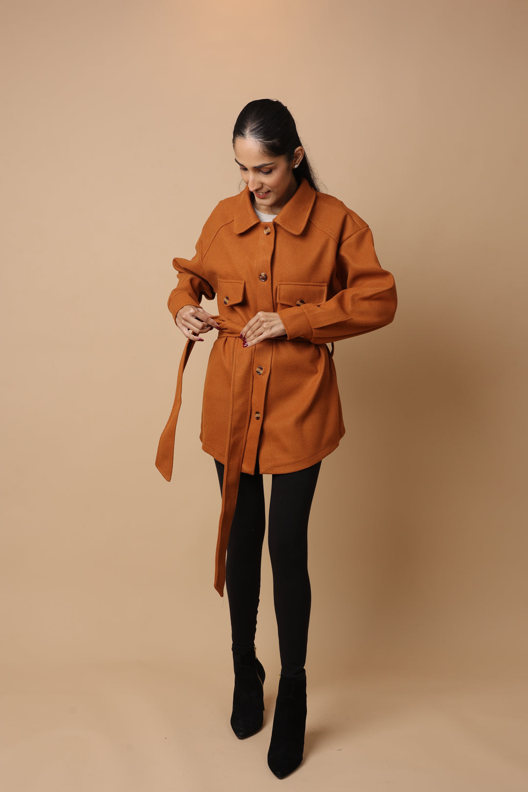 Luxevo Coat (Dark Brown)