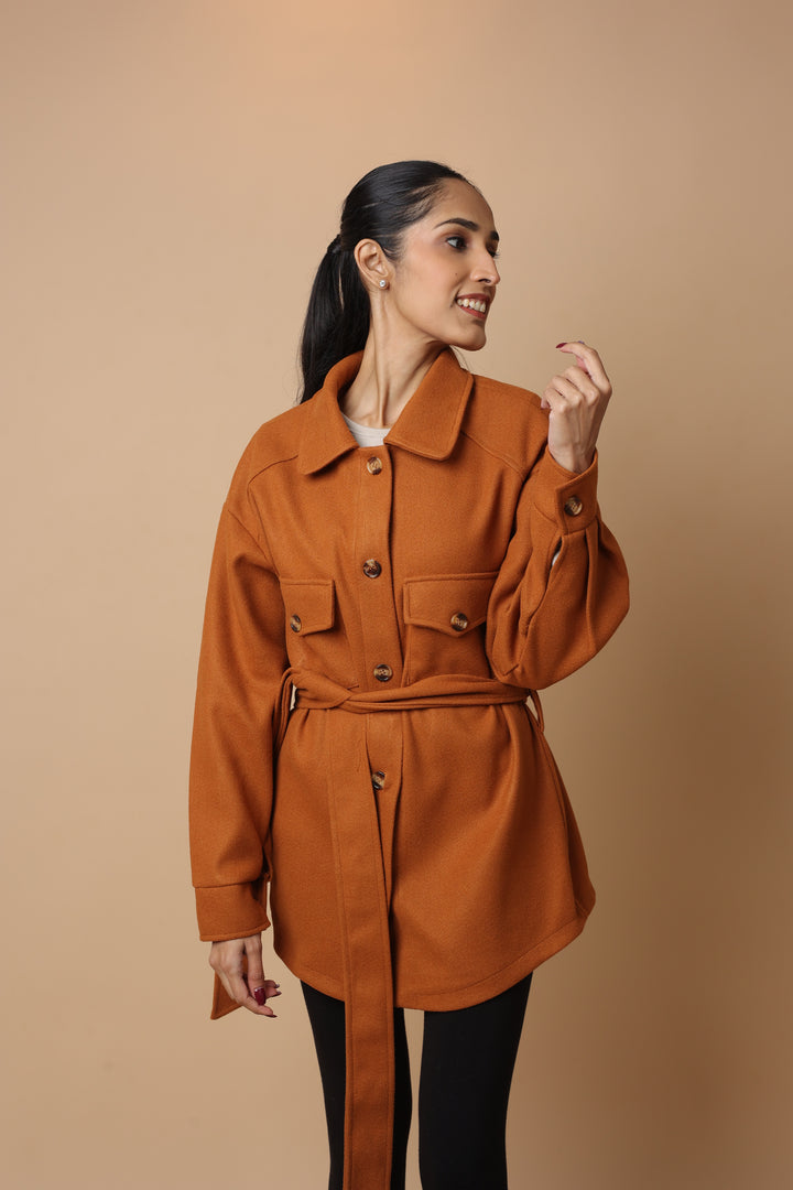 Luxevo Coat (Dark Brown)