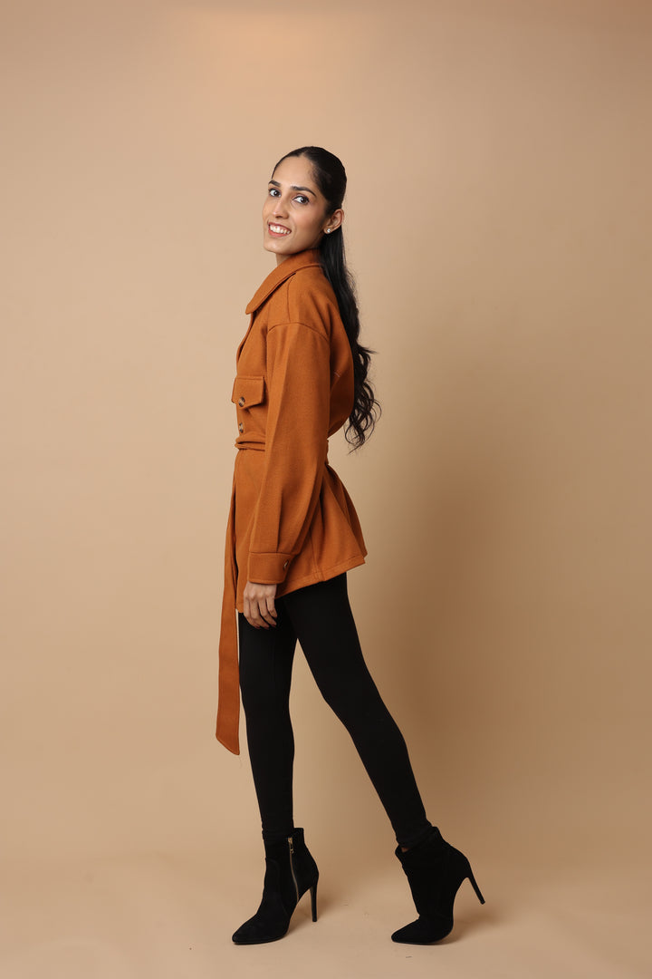 Luxevo Coat (Dark Brown)