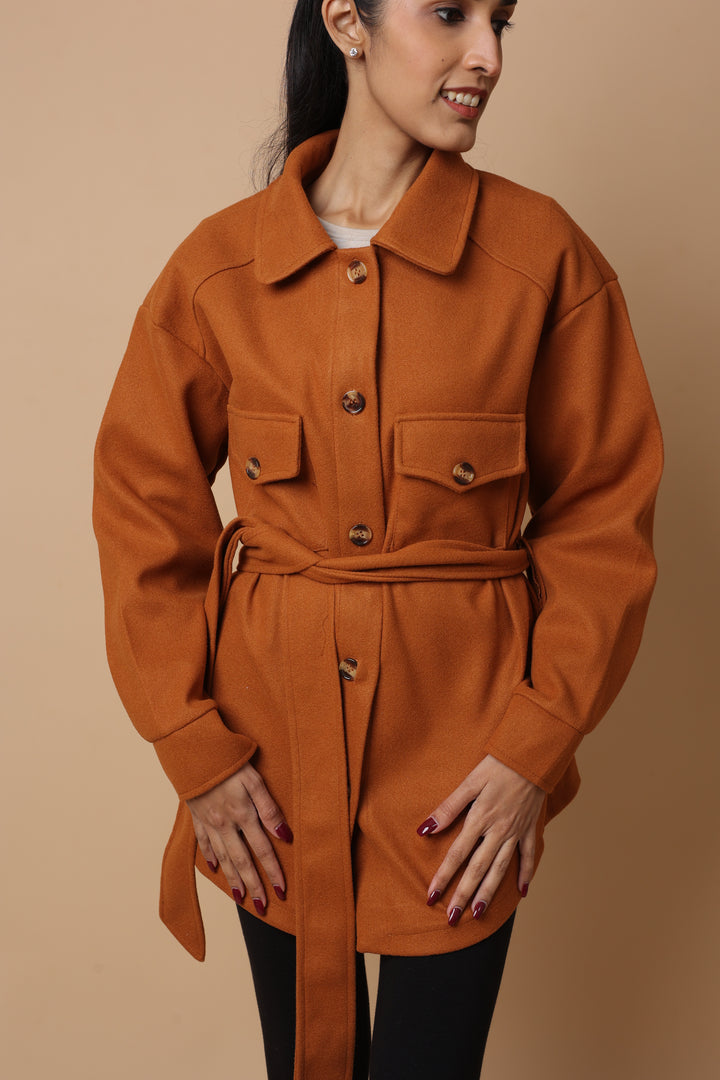 Luxevo Coat (Dark Brown)