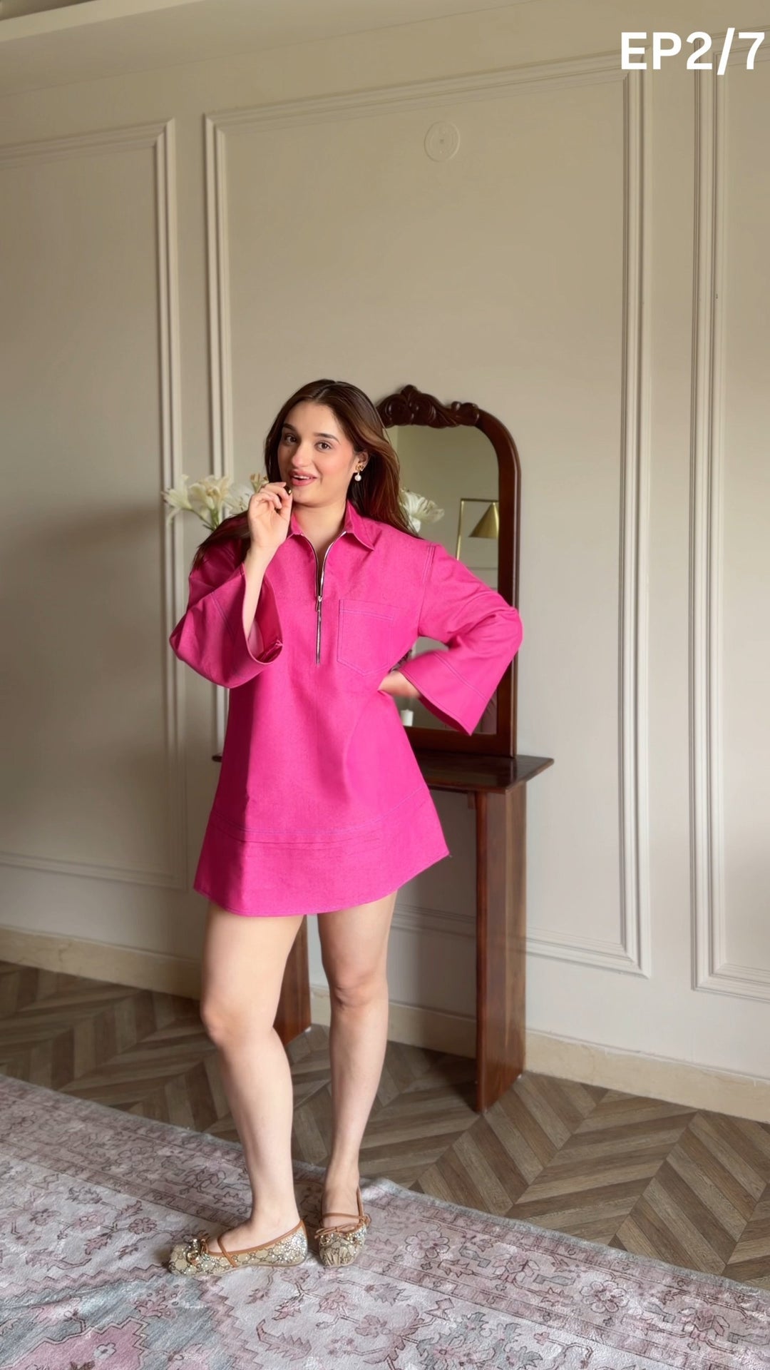 Jerry Denim Dress (As Seen on Tanya Bajaj)