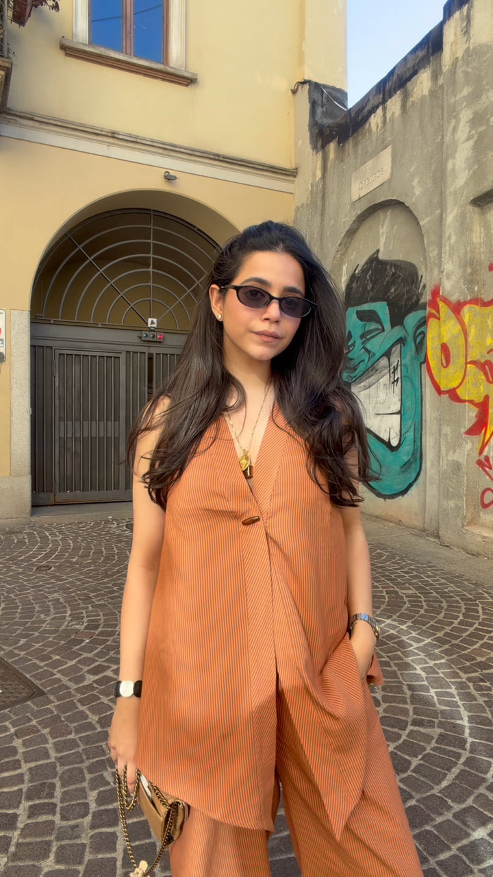 Sienna Pinstripe Co-ord Set (As seen on Ashween Sawhney)