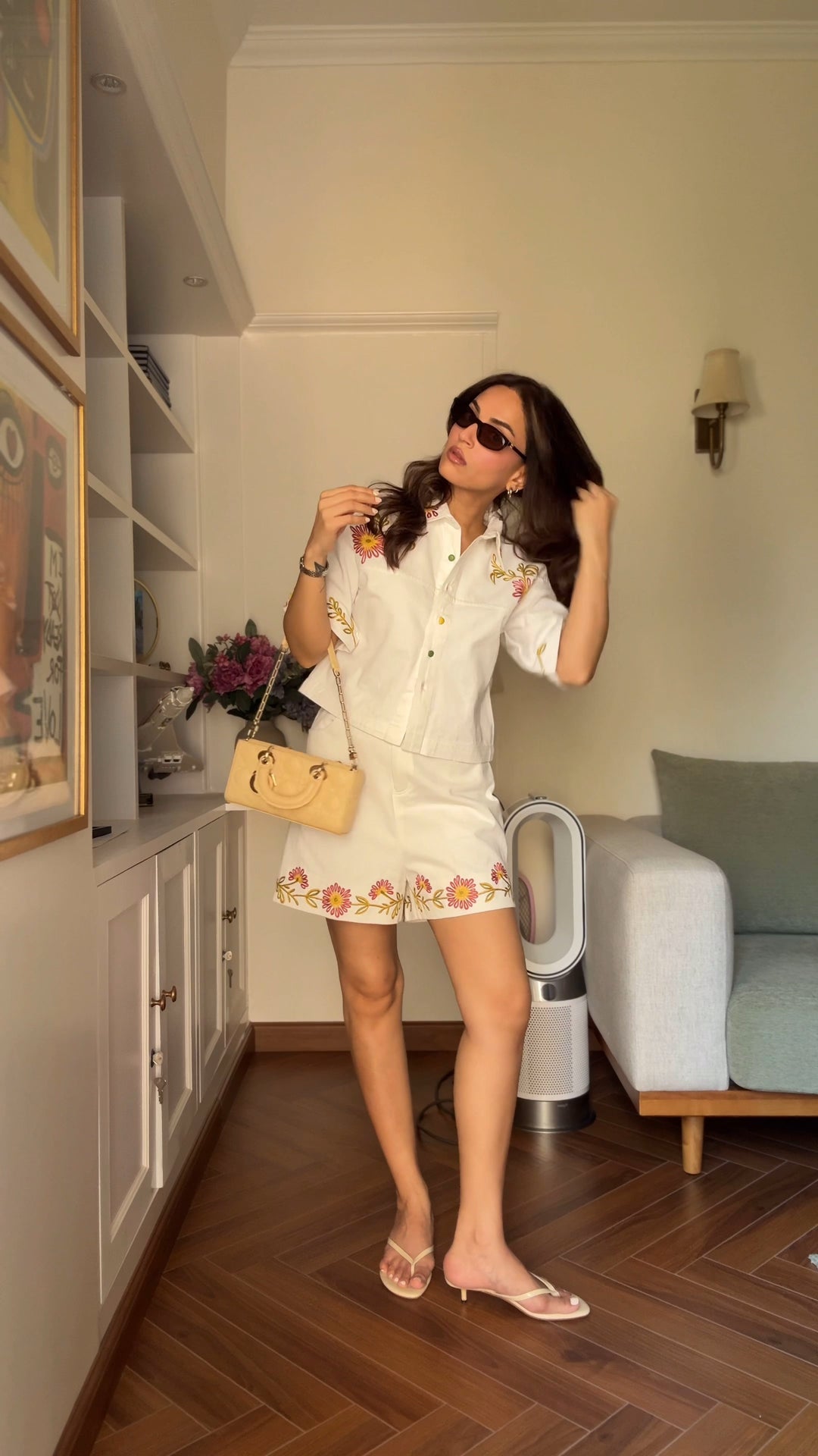 Wild Daisy Denim Co-ord Set (As Seen On Mehak Bakshi)