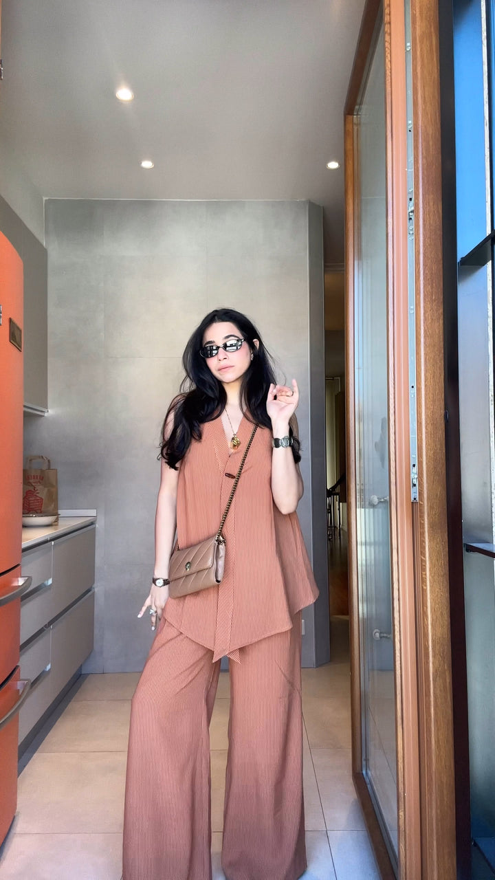 Sienna Pinstripe Co-ord Set (As seen on Ashween Sawhney)