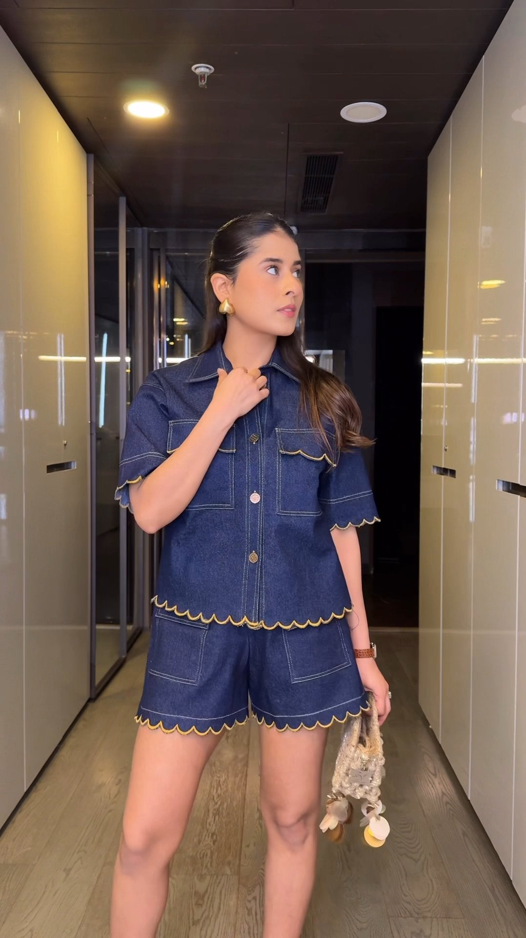 Gigi Denim Coord Set (As Seen on Rhea Kalra)