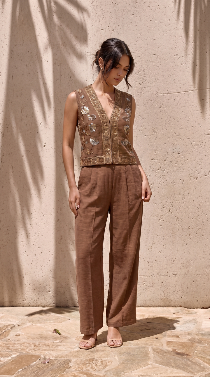 Tuscan Co-ord Set (Sienna Brown)