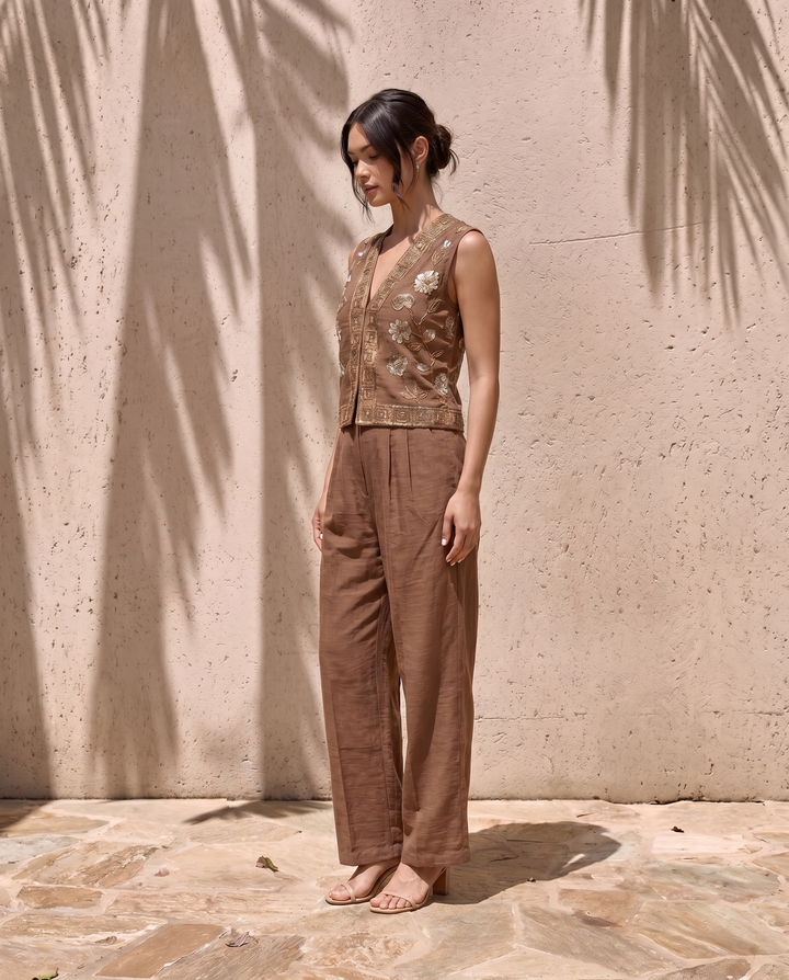 Tuscan Co-ord Set (Sienna Brown)