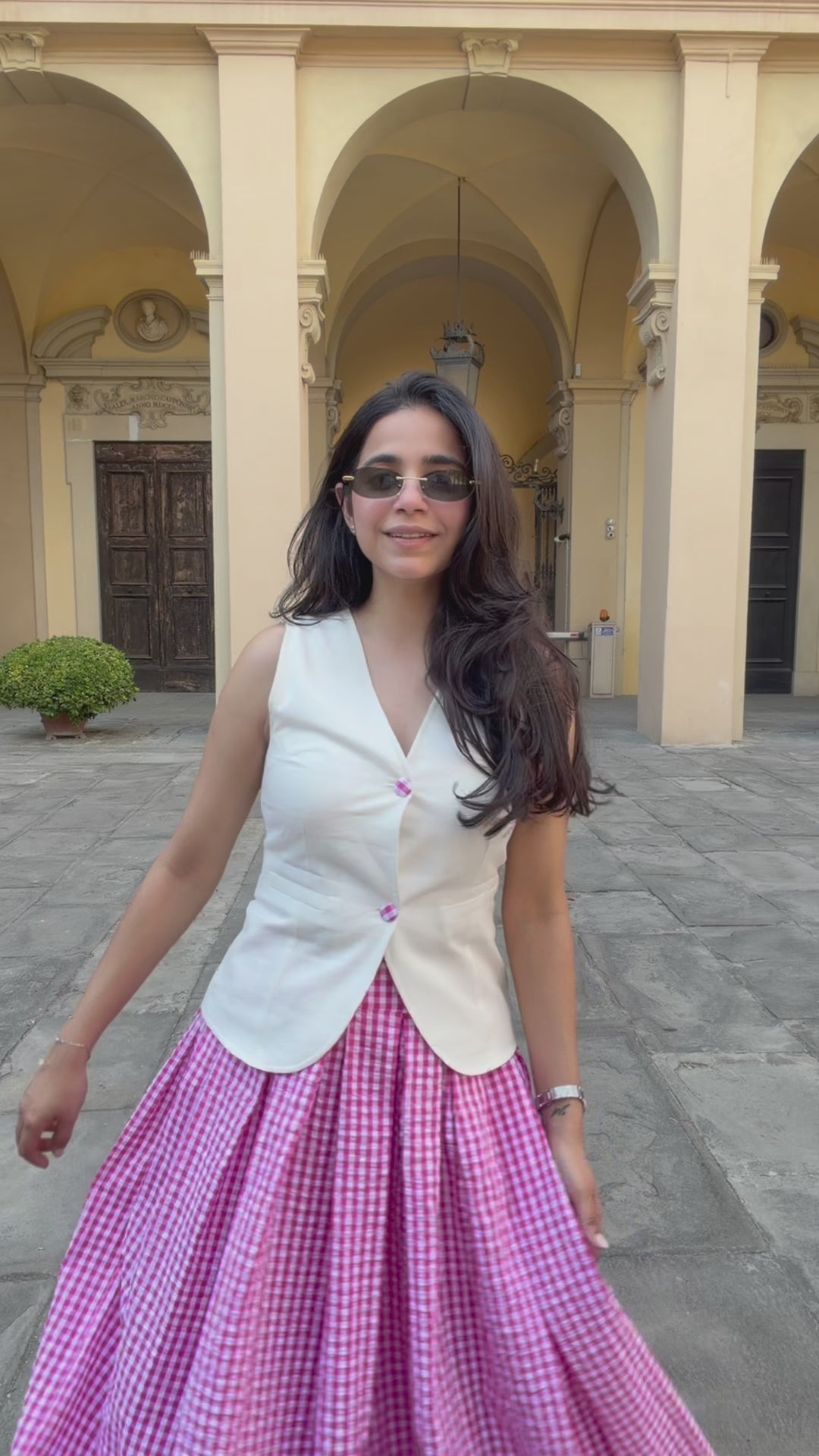 Firenze Gingham Co-ord Set (As Seen On Sneha Adwani)